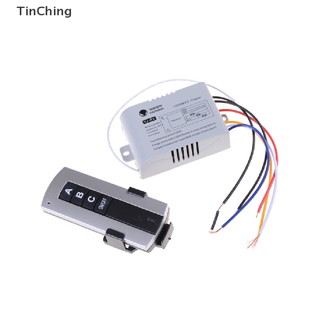 Công Tắc Điều Khiển Từ Xa Không Dây 3 Kênh Kỹ Thuật Số