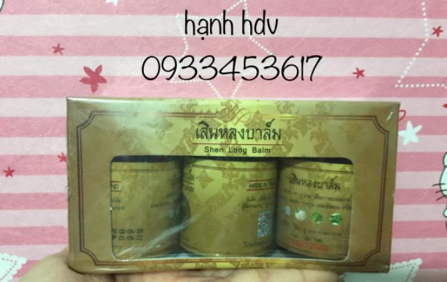 Combo 2 lốc dầu cù là Thái Lan Shen Long balm