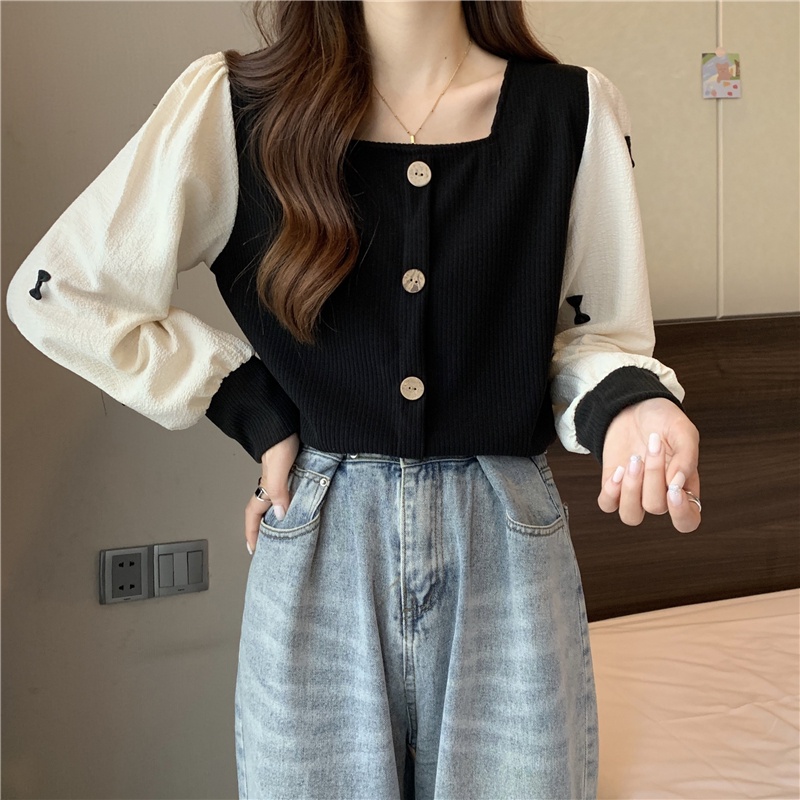 Áo Sơ Mi Dài Tay Phong Cách Pháp Cổ Điển Thiết Kế Mới Cho Nữ