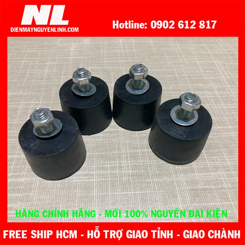 Combo 4 đế cao su chống rung điều hoà đặt sàn