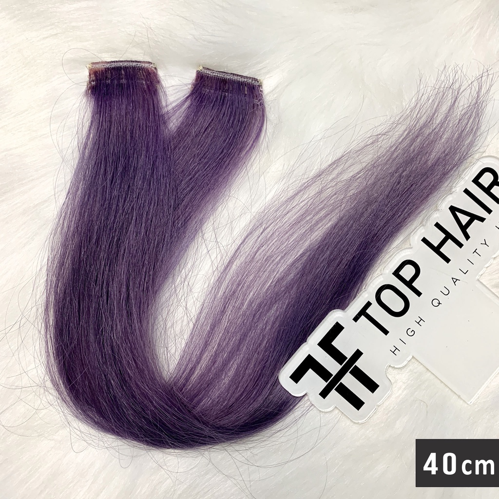 Kẹp tóc highlight / light / line 100% tóc thật cao cấp nhiều độ dài (Hàng sẵn)
