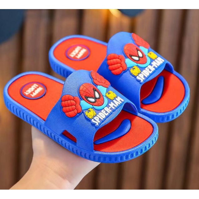 DÉP SIÊU NHÂN NHỆN 3D ĐẾ MỀM CHO BÉ TRAI, HÀNG CAO CẤP