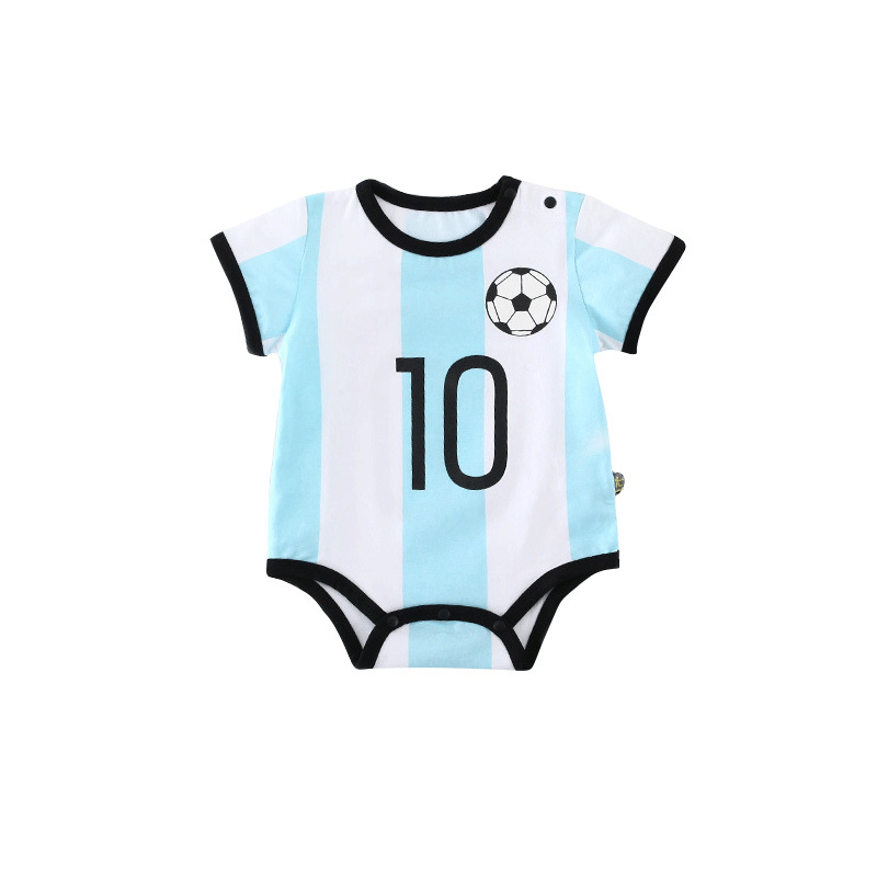 Bộ Áo Liền Quần Cotton In Hoạt Hình One Piece Dễ Thương Cho Bé Trai + Gái