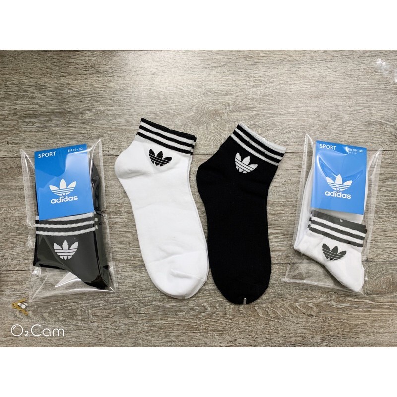 Tất Vớ Thể Thao Adidas 1 Ngắn Cổ 3 Lá Hàng VNXK Thời Trang - Giao Màu Ngẫu Nhiên