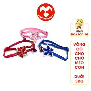Vòng Cổ Cho Chó Mèo Con Hình Bông Hoa Dưới 5Kg - Miki Petshop