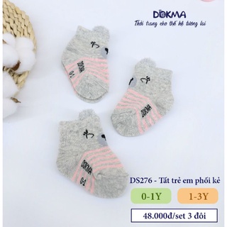 Set 3 tất Dokma cho bé 0-3Y