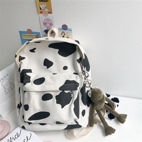 Korean Fashion Canvas School Backpacks For Women