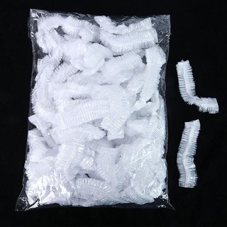 Set 100 mũ trùm tóc đội đầu nilong dùng 1 lần