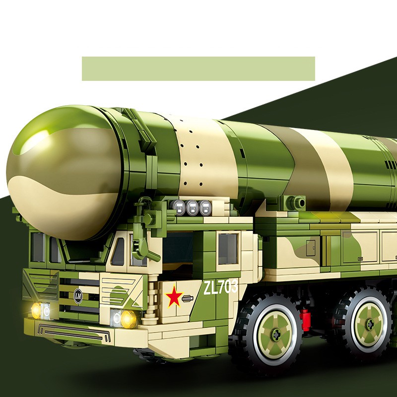 Đồ chơi Lego Lắp ráp Xe Tên lưa địa chất - Sembo Block 105804 intercontinental ballistic - 1585 Mảnh ghép