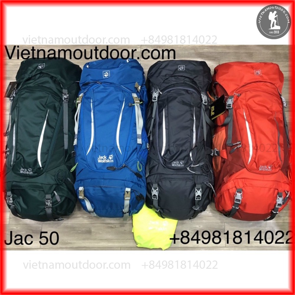 Balo Jack Wolfskin Highland Trail XT 50 - Balo phượt - Balo du lịch [BẢO HÀNH TRỌN ĐỜI]