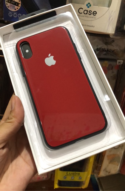 Iphone X ốp lưng mặt kính cường lực cao cấp chính hãng