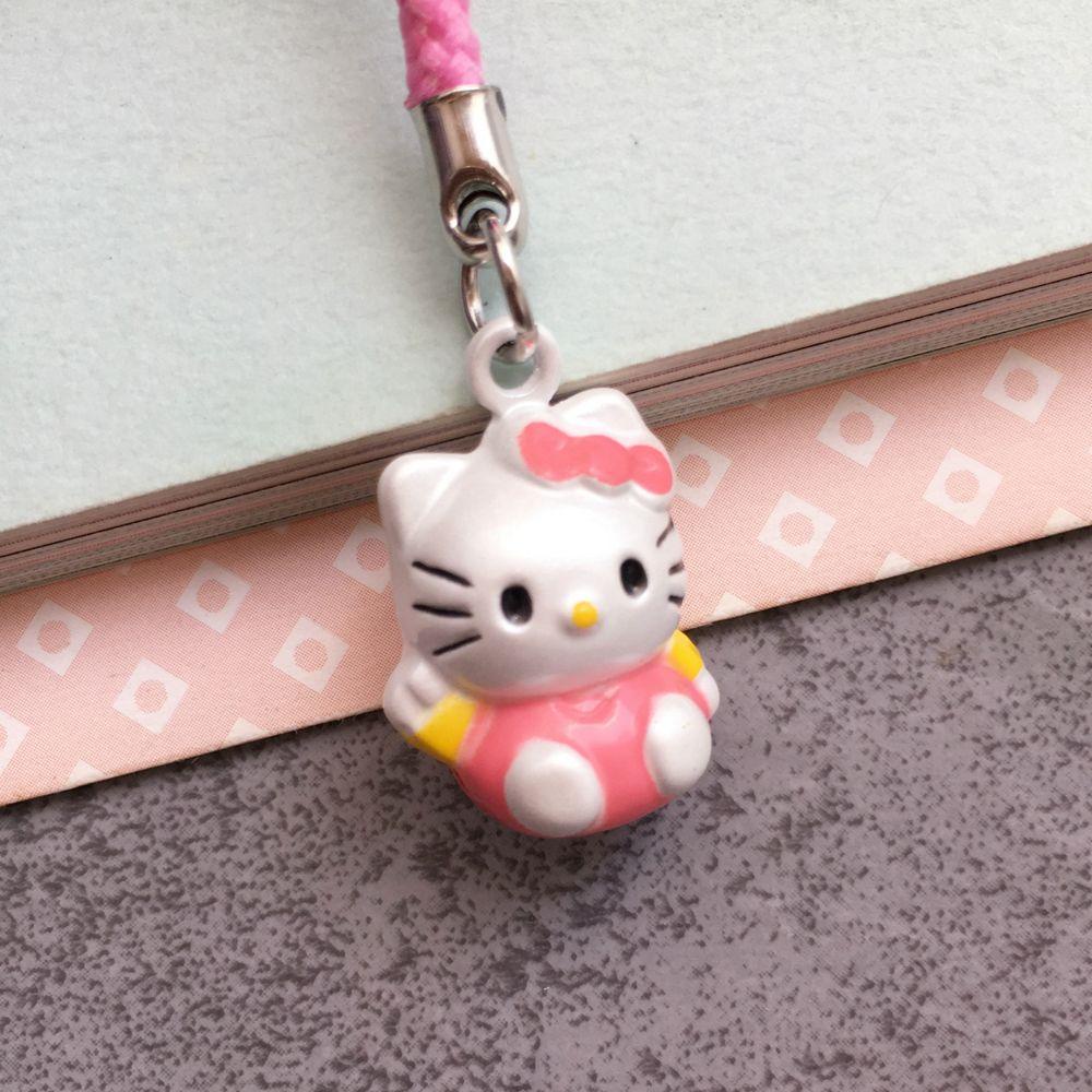 Túi Đựng Bút / Điện Thoại Mini Hình Mèo Hello Kitty Có Dây Đeo DIY