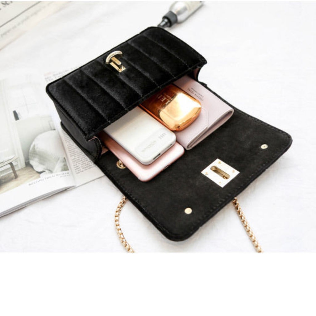 Túi Xách Nhung Đeo Chéo Thời Trang Âu Mỹ Dành Cho Nữ