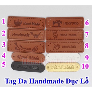 Tag da handmade đục lỗ trang trí 5k/ cái