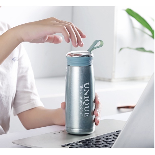 Bình giữ nhiệt co lọc trà mini nóng lạnh UNIQUE 360ml chất lượng tốt - binh giư nhiet inox - ly giu nhiet inox