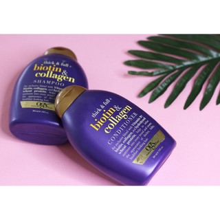 Cặp Dầu gội Biotin Collagen Tím 577ml