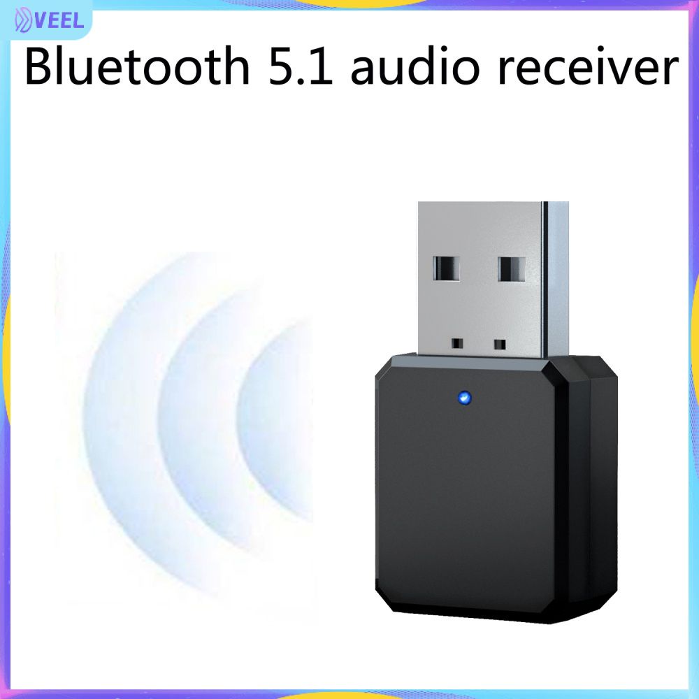 ?? Adapter Receiver Transmitter KN318 Bluetooth 5.1 Âm Thanh Đài Phát Thanh Truyền Hình hoạt động Đầu Ra Kép AUX USB Stereo Xe Tay-Miễn phí Cuộc Gọi 【VEEL】