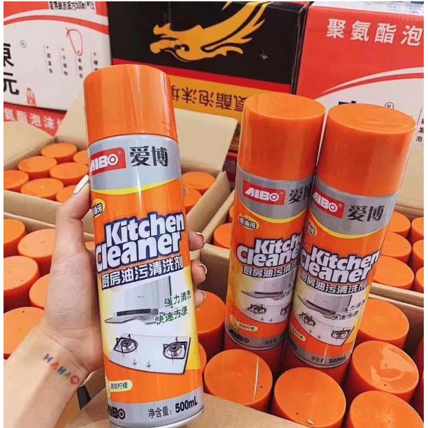 Chai Xịt Tẩy Rửa Đa Năng Kitchen Cleaner 500ml – Tẩy Rửa Nhà Bếp Dạng Bọt Giúp Bếp Luôn sạch sẽ sáng bóng