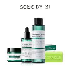 SOMEBYMI_AHA BHA PHA Miracle Cream 60g, Toner 150ml, Serum 50ml, Clear Foam 100ml, Cleansing Bar 106g, Clear Pad 125ml, Miracle Spot Cream 30ml, Starter Kit - Best Korean Cosmetics + Freebies