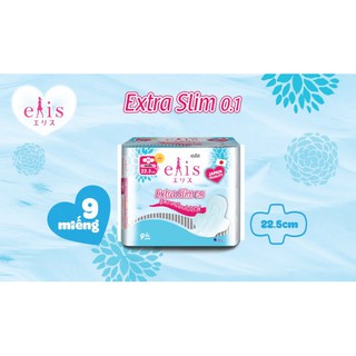 Băng vệ sinh siêu mỏng Elis Extra Slim 0.1 miếng 22,5 cm ( 9 miếng/gói ) 