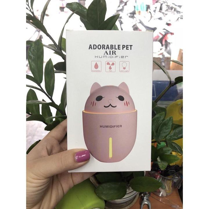 [FREE SHIP] Máy Phun Sương Tạo Ẩm Tiện Ích Kiêm Đèn Ngủ Và Quạt Mát 3 in 1