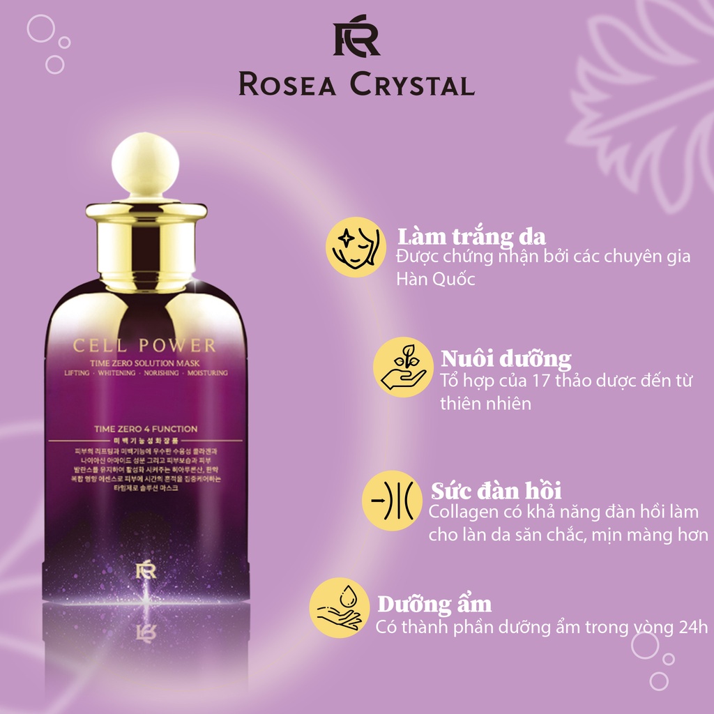 Mặt nạ trắng da Rosea Crystal Cell Power 25ml