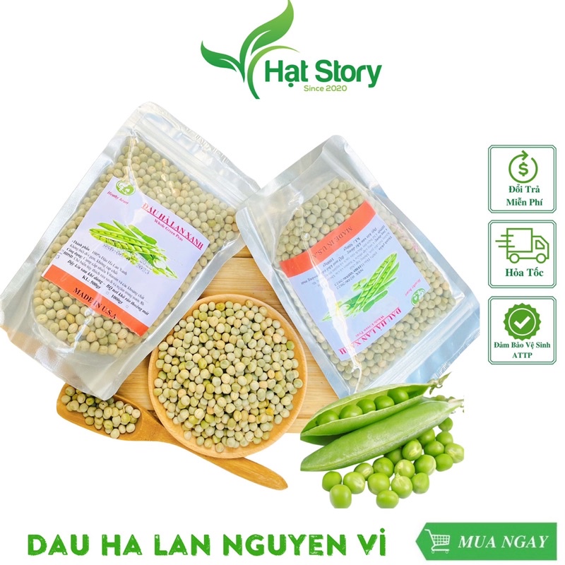 500Gr Đậu Hà Lan Sống Nguyên Vị, Làm Sữa, Nấu Ăn Tuyệt Vời