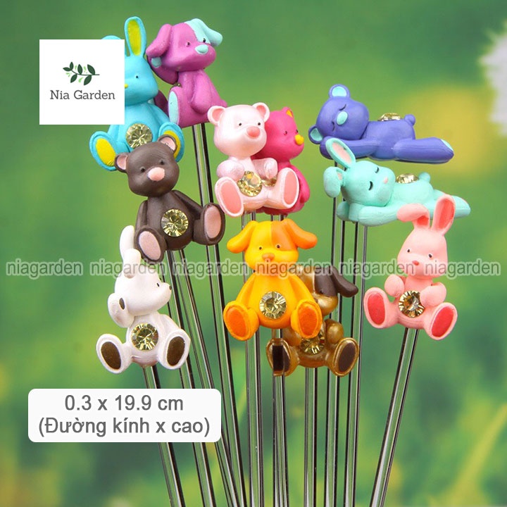 Que nhựa mica cố định phụ kiện tiểu cảnh cây cảnh terrarium Nia Garden N5