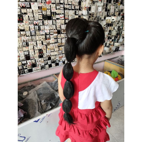tóc giả hồ lô rút dây mới
