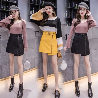Chân váy da nữ điệu đà