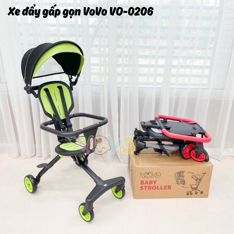 Xe đẩy gấp gọn du lịch Vovo Vo 0206 cao cấp cho bé