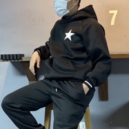 Áo Hoodie Nỉ bông - Hàng thiết kế - hoạ tiết STAR | BigBuy360 - bigbuy360.vn