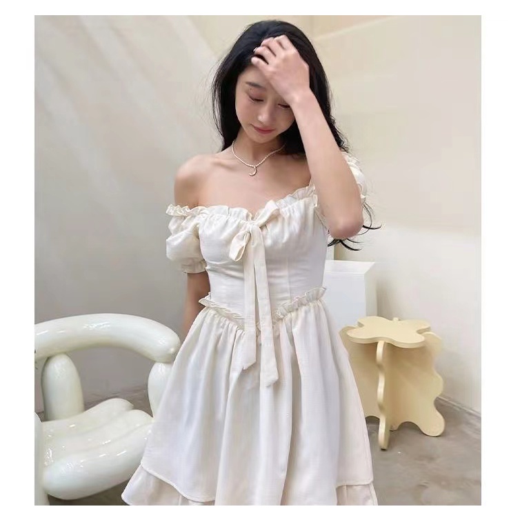 đầm trắng đầm bigsize nữ đầm tay phồng đầm hở lưng đầm nữ váy ngắn đầm vintage đầm đi tiệc váy tiểu thư sang chảnh đầm cổ vuông đầm hở lưng váy nơ váy bánh bèo nữ