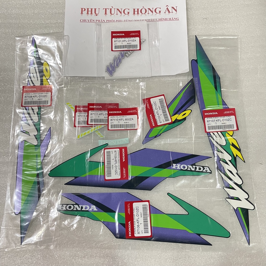 Tem Wave Thái 110 zin nhập khẩu chính hãng Honda Thailand - PT HỒNG ÂN