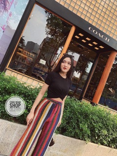 ÁO LỠ CHÉO EO TAY NGẮN