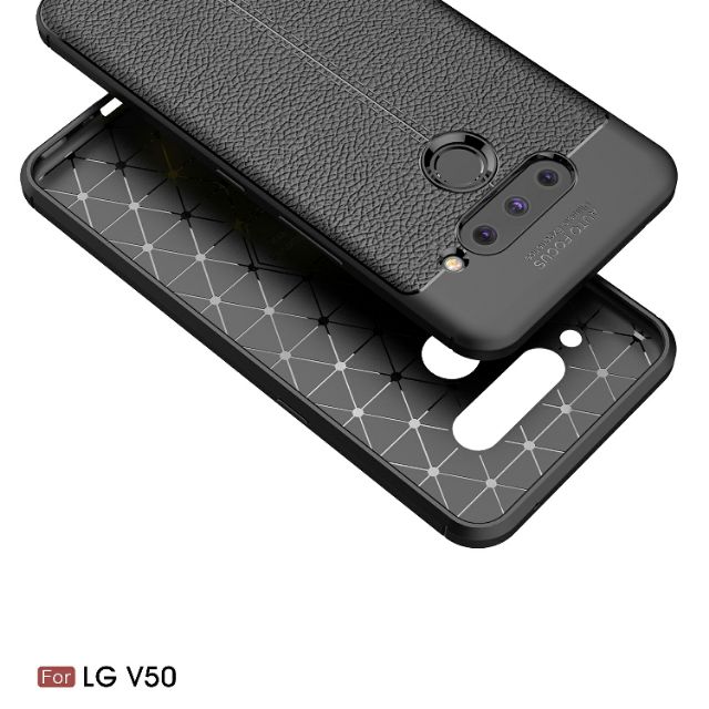 Ốp lưng LG V50 ThinQ / LG V40 💥Freeship💥 chống sốc vân da hiệu Auto Focus siêu bền