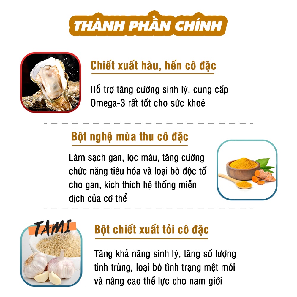 Viên uống tinh chất hàu tươi tỏi nghệ Orihiro Nhật Bản tăng cường sinh lực nam giới 180 viên TM-OR-HTN02