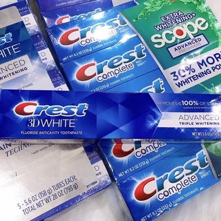 [Mẫu Mới] KEM ĐÁNH RĂNG CREST 3D WHITE ADVANCED WHITENING 147G