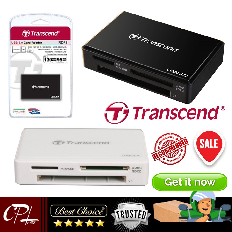 Đầu Đọc Thẻ Đa Năng Transcend Usb 3.0 Rdf8