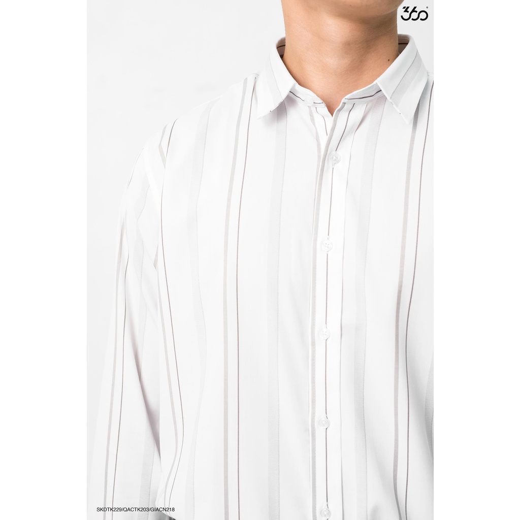 Áo sơ mi kẻ sọc cổ bẻ local brand 360Boutique chất liệu cao cấp - SKDTK229 | BigBuy360 - bigbuy360.vn