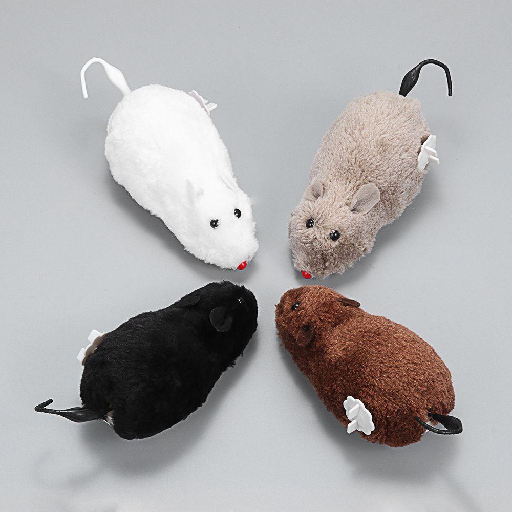 Chuột Nhồi Bông Sử Dụng Dây Cót Vui Nhộn Cho Mèo Cưng