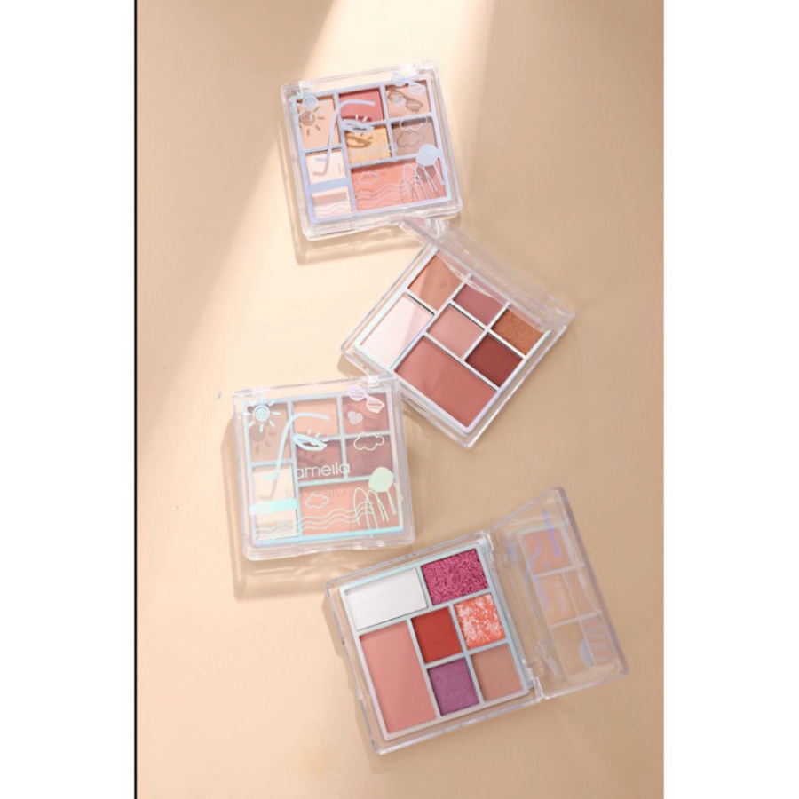 Phấn Mắt 7 Ô Nội Địa Trung Chính Hãng Lameila Thành Phố Biển Trời 5082 EYESHADOW LPM4 | BigBuy360 - bigbuy360.vn