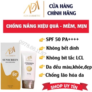 Kem chống nắng ADA GROUP🌻Không bết dính🌻Không để lại vân kem