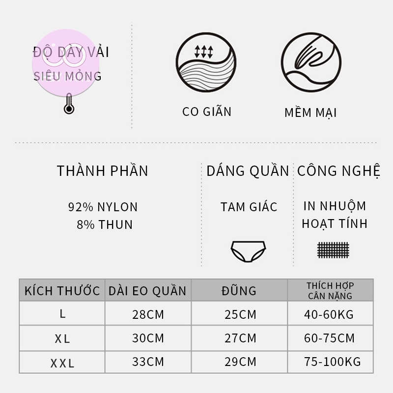 Quần lót nữ ren nâng mông big size cho người 90kg họa tiết caro xuyên thấu gợi cảm HEYPANG VN035