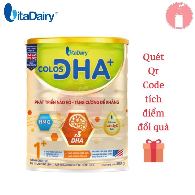 Sữa Colos DHA  0+, 1+ 800g (date mới 2025)