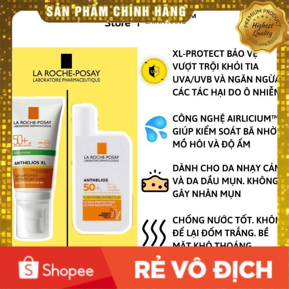 KEM CHỐNG NẮNG LA ROCHE POSAY ANTI-SHINE ANTHELIOS XL DRY TOUCH SPF50+ CHO DA DẦU MỤN NHẠY CẢM - MnB Store