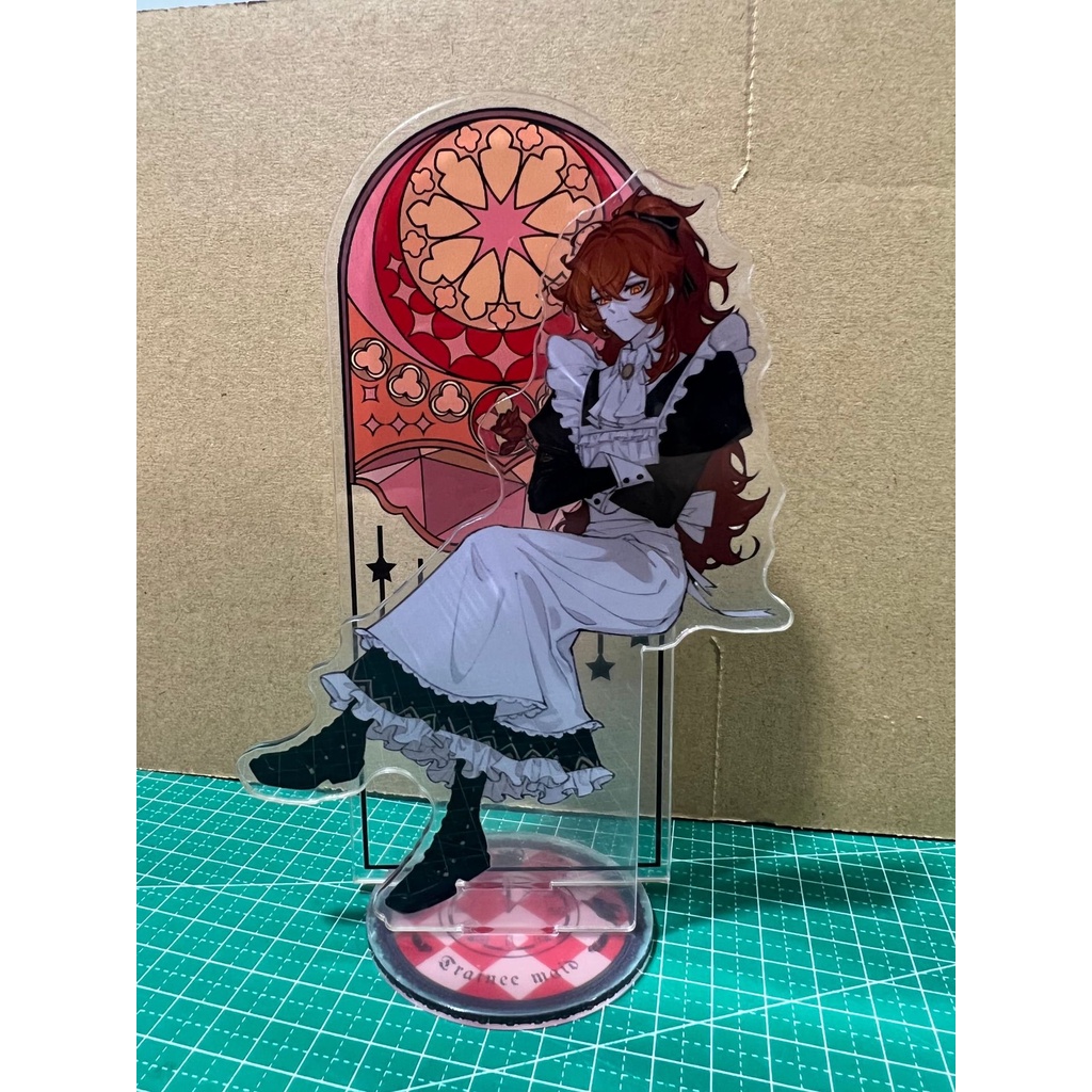 Standee Genshin Impact ver MAID HẦU GÁI tượng acrylic anime mica chibi trang trí trưng bày mô hình