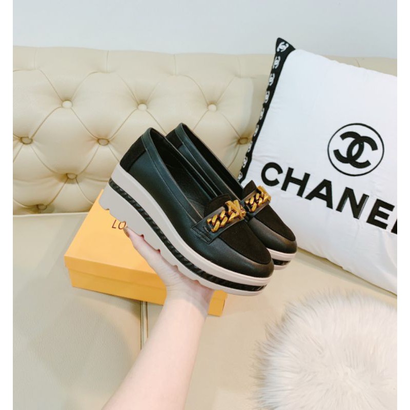 [HÌNH THẬT]Giày Lười  SP Độn Đế 4p Khoá Vàng Da Mềm Êm đẹp Fullbox | BigBuy360 - bigbuy360.vn