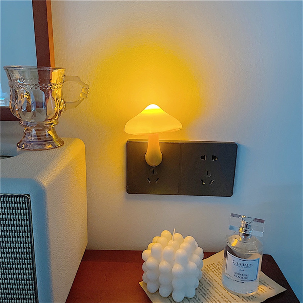 Đèn Ngủ LED Hình Cây Nấm Nhỏ Dễ Thương Tiết Kiệm Điện Cho Phòng Ngủ Của Trẻ Em