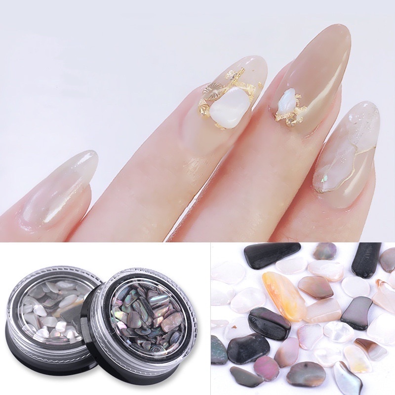 Phụ kiện đá xà cừ trang trí nail đẹp set 6 màu